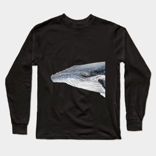 Humpback whale portrait Long Sleeve T-Shirt